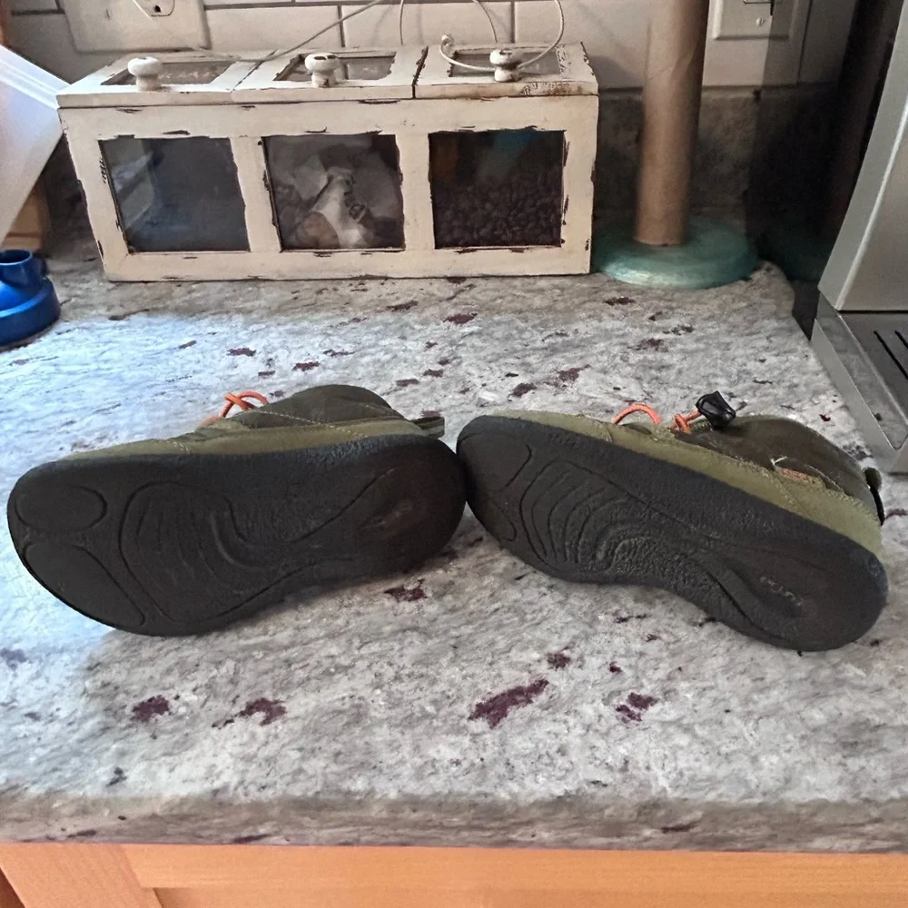 Keen Kids Howser II Waterproof Olive and Orange Boots - Picture 6 of 10